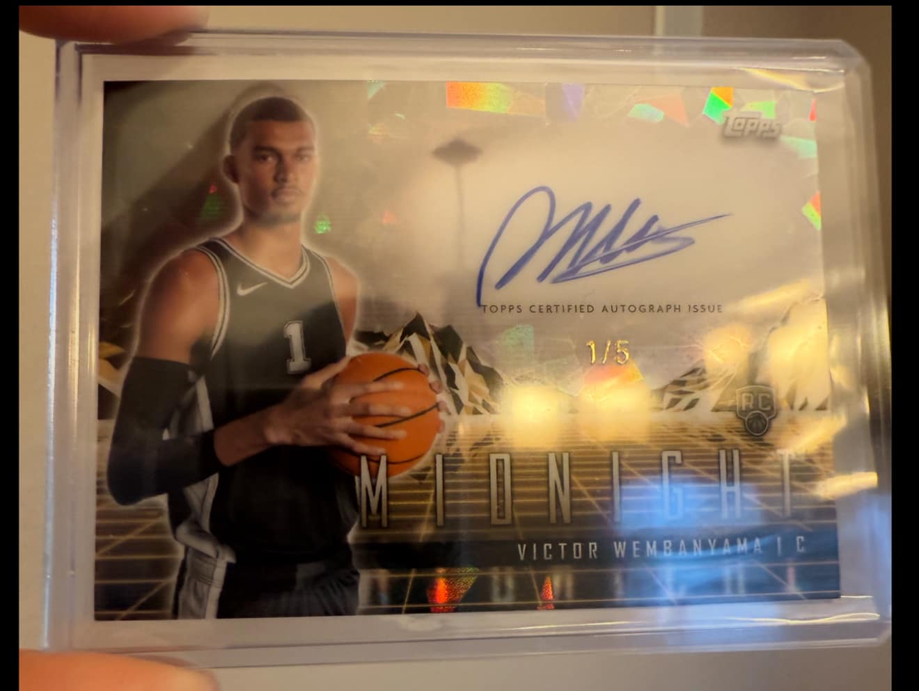Rare Victor Wembanyama Topps Chrome Orange Rookie Auto Card Found 