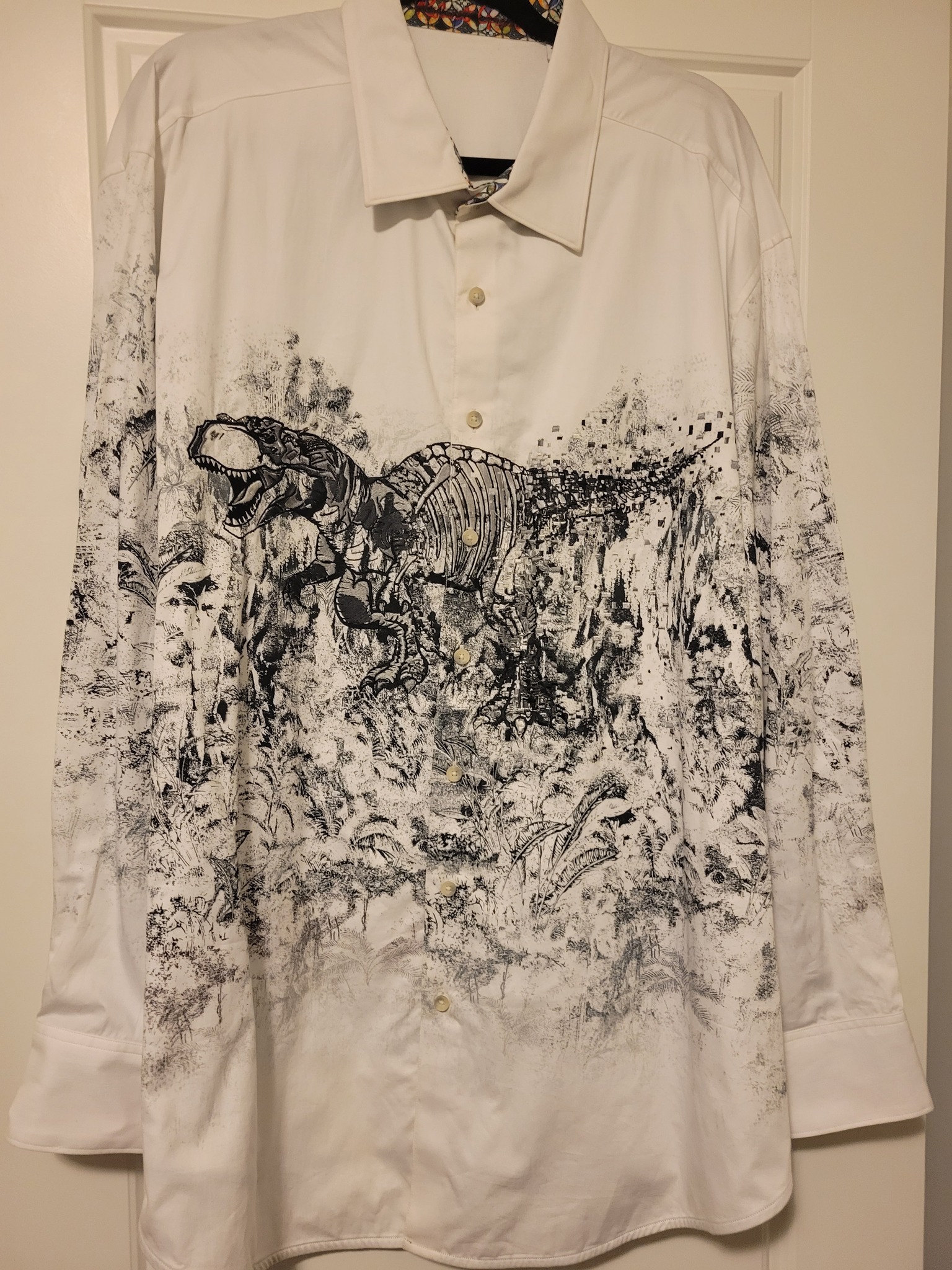 Chemise Robert Graham Limited Edition Admiralty Arch - Taille XL, Broderie, Manches Longues, Occasion Très Bon état