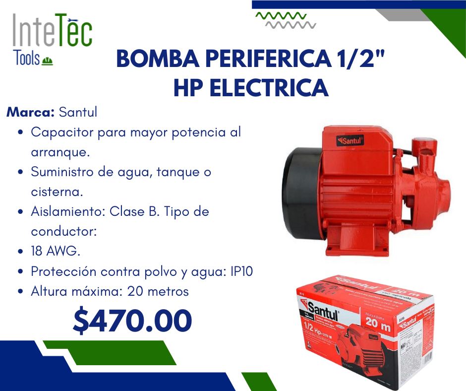 InteTec - 🔰 BOMBA DE AGUA PERIFERICA 1/2