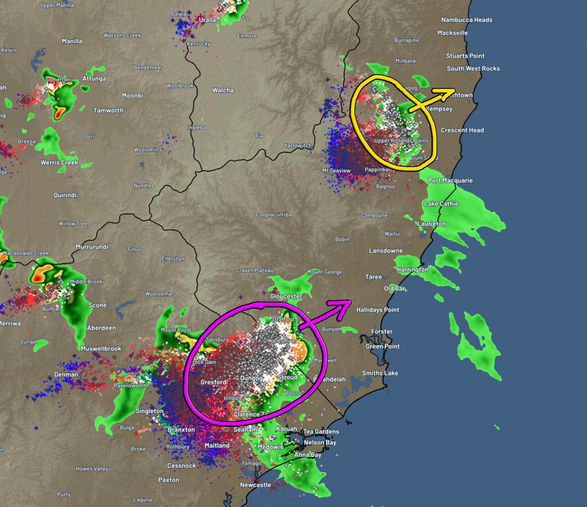 7PM NSW HUNTER & MID NORTH COAST... - Higgins Storm Chasing | Facebook