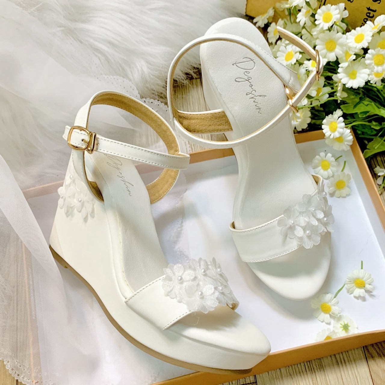 Giày Cưới Bejo Giày Cô Dâu Đế Xuồng Bejo Wedding Shoes Giày Tây Chú Rể 2024