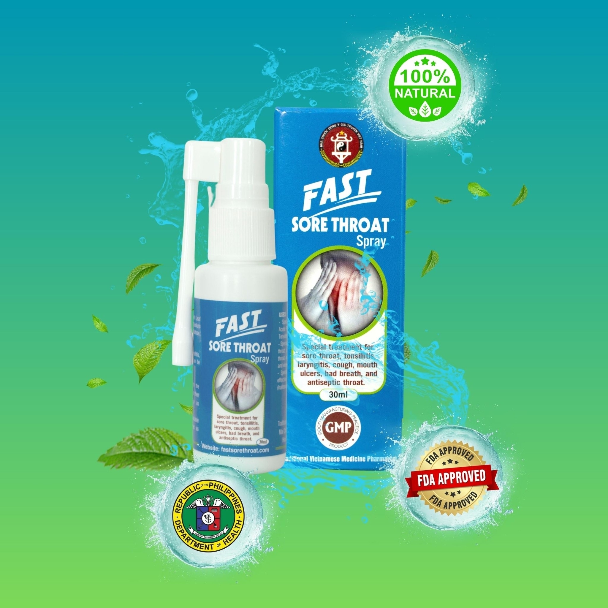 Fast Sore Throat - American standard throat spray FS1 | Ampang