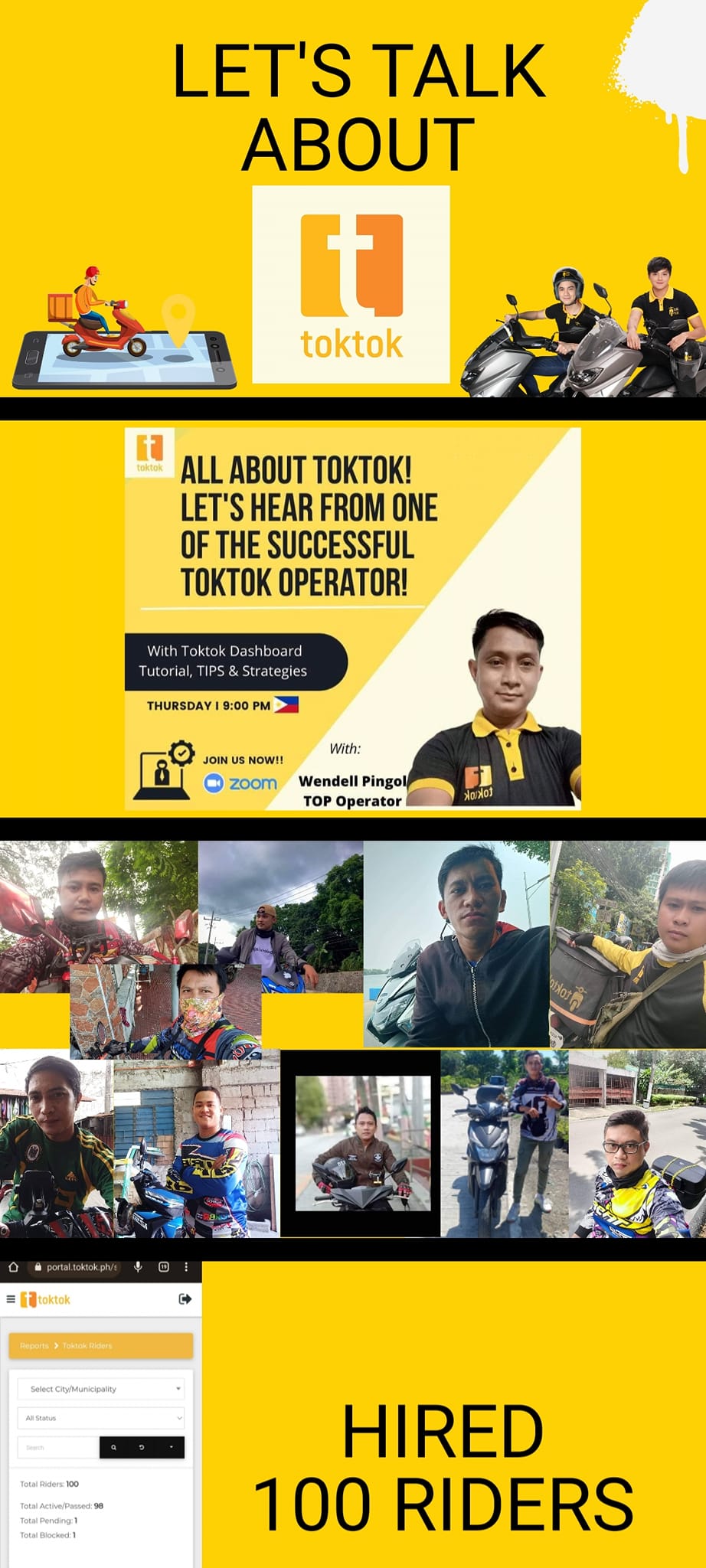 Toktok Rider Operator Nationwide | Manila