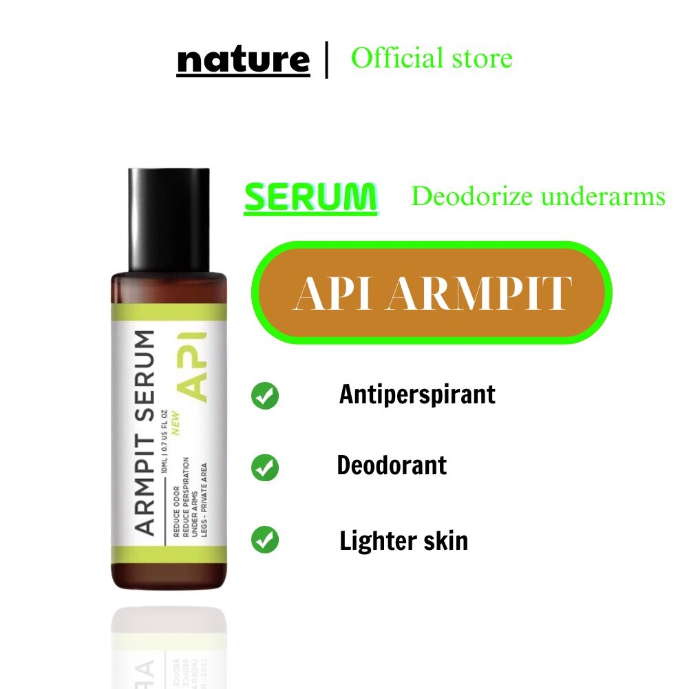 API scents the armpits, brightens the skin