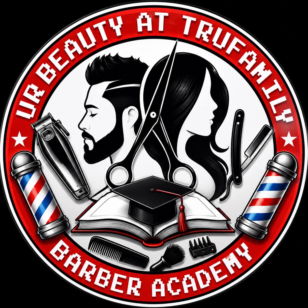 UR Beauty & Barber Academy-At True Family Barber Academy logo