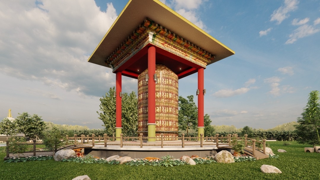 Prayer Wheel at Rinchen Jangsem Ling | Kampong Triang