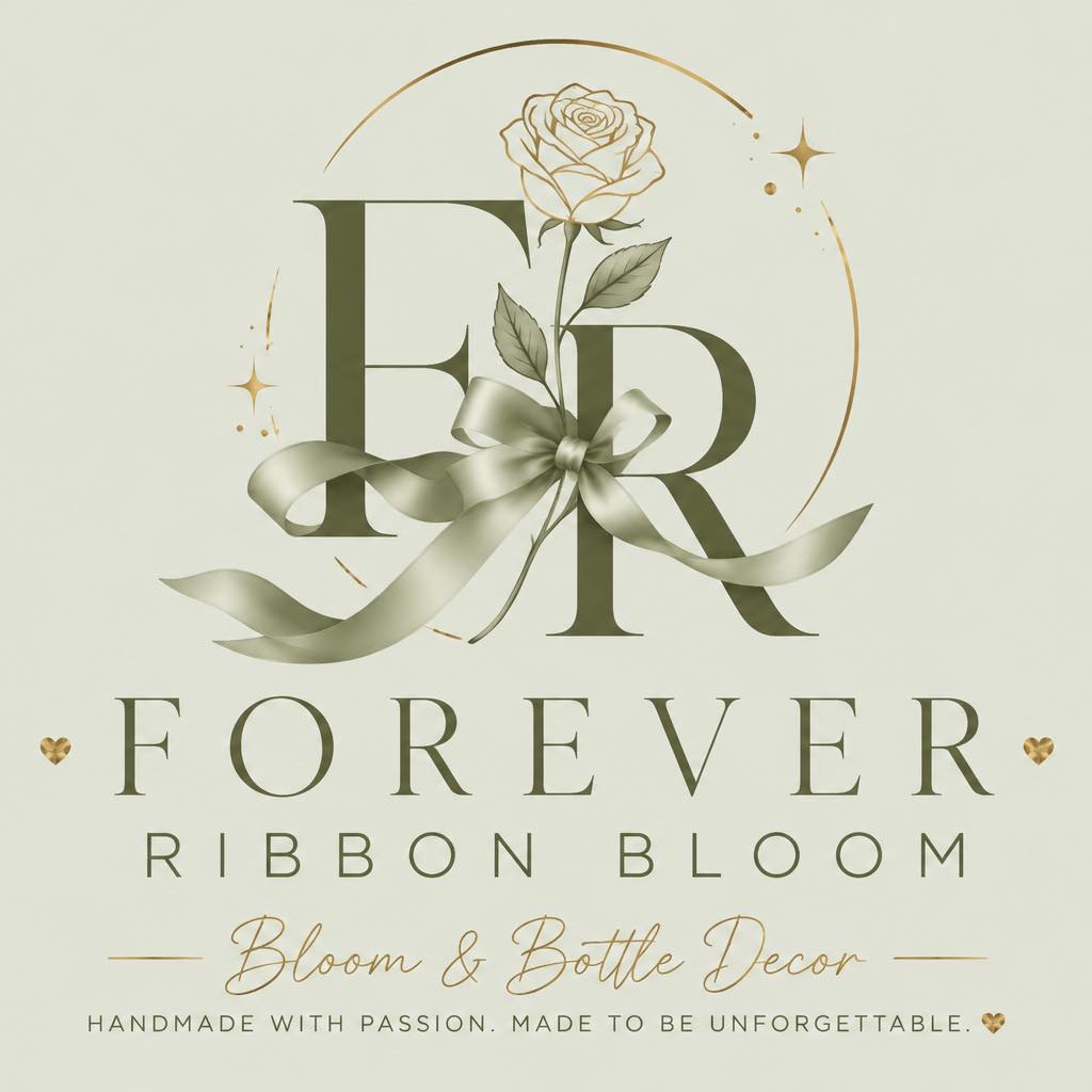 Forever Ribbon Bloom & Bottle Decor | Austin TX