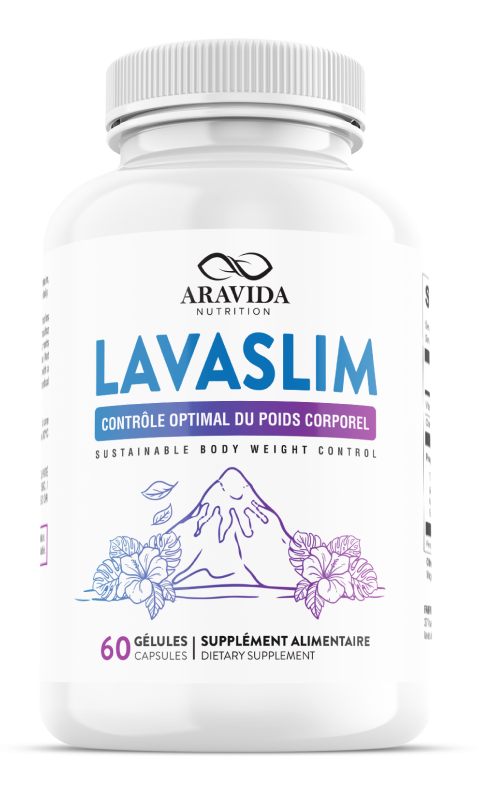 Complément Alimentaire ARAVIDA NUTRITION LAVASLIM - 60 Gélules, Contrôle Poids, Date Péremption 12/2025