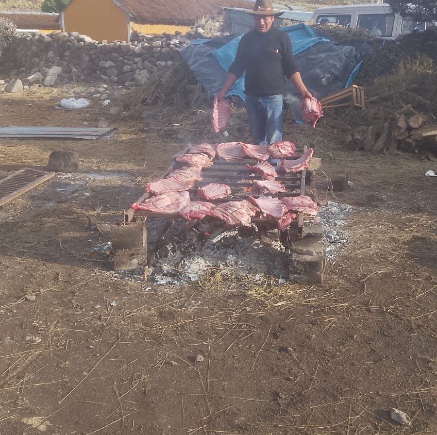 Un descancito para tomarnos una chachita lareña Ahi con la siembra del ...