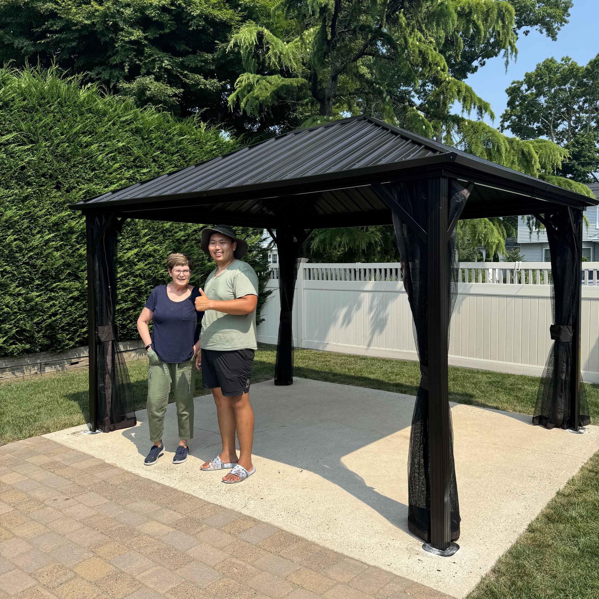 Assembly and installation of gazebos