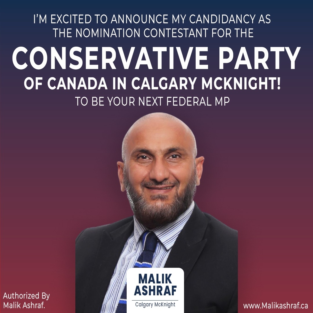 Malik Ashraf Next MP in Calgary McKnight