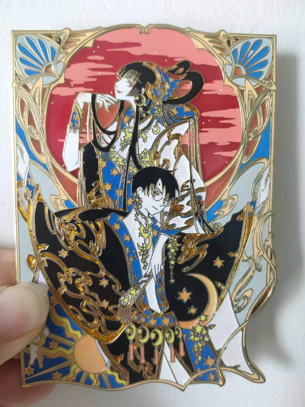 Genshin Impact Wriothesley circular hollow enamel pin Hard enamel craft ...