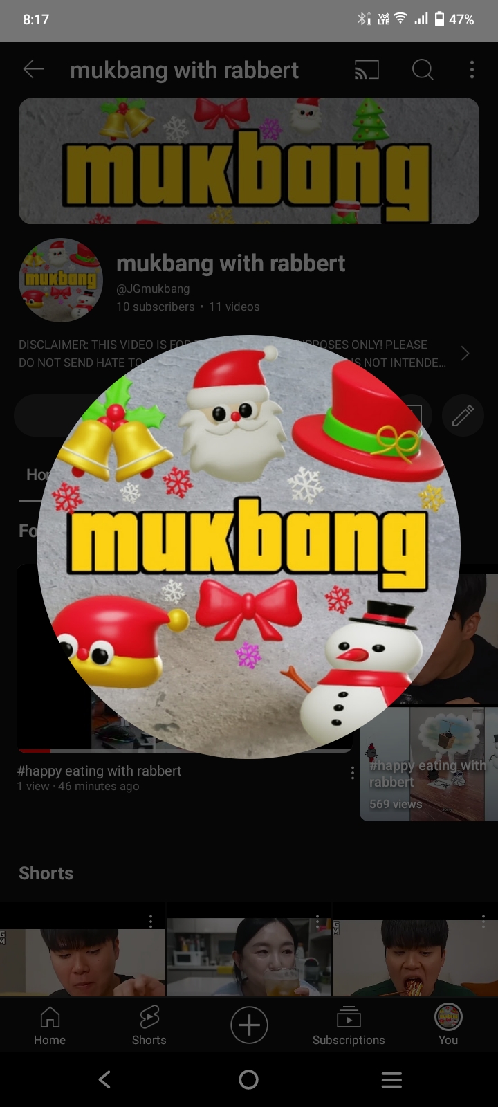 mukbang with rabbert