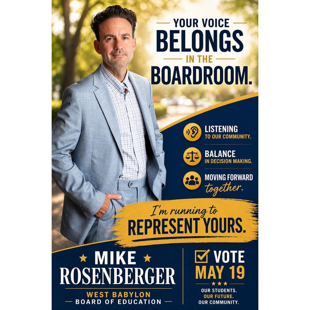 Mike Rosenberger For West Babylon Schools | West Babylon NY