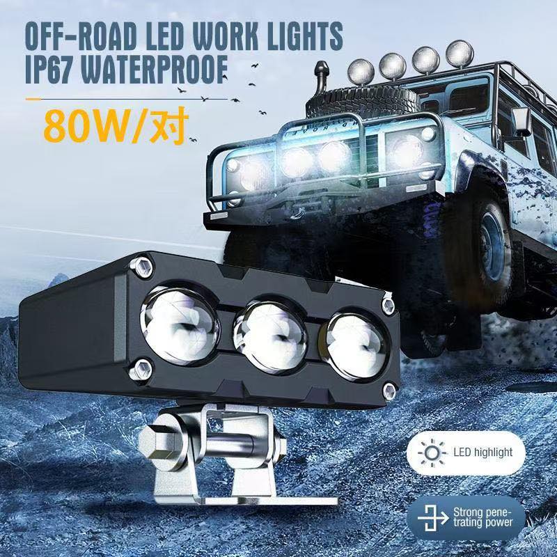 Fog lamp with FAN, 3 lens can make 100W per piece Clear cut-off line ...