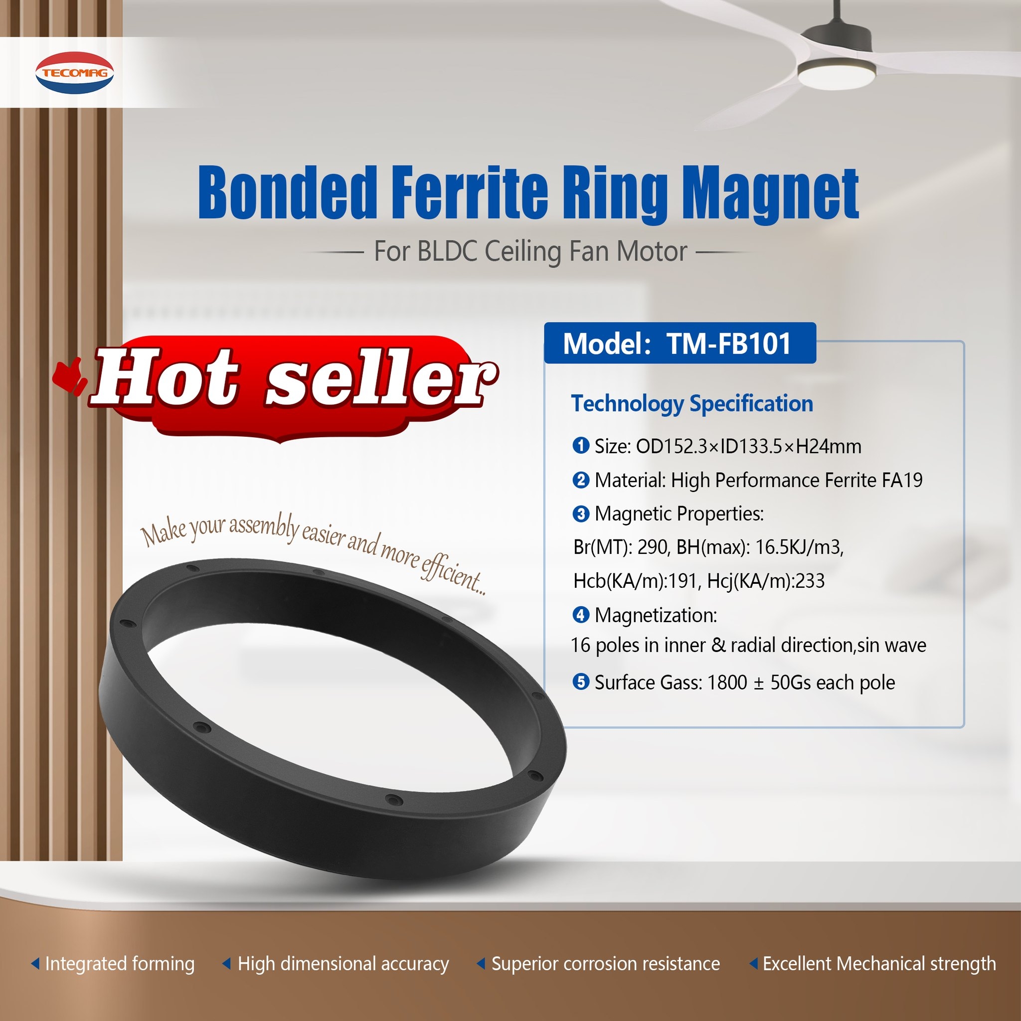 Just shipped! 🚚 Our bonded NdFeB magnetic ring samples are on their way ...