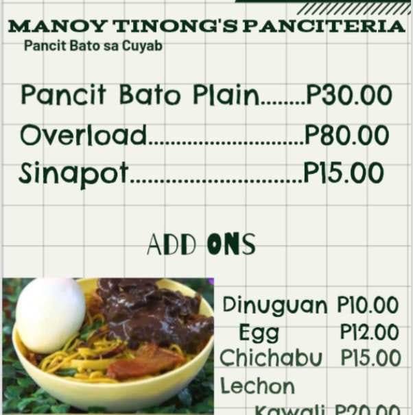 Manoy Tinong's Panciteria | San Pedro