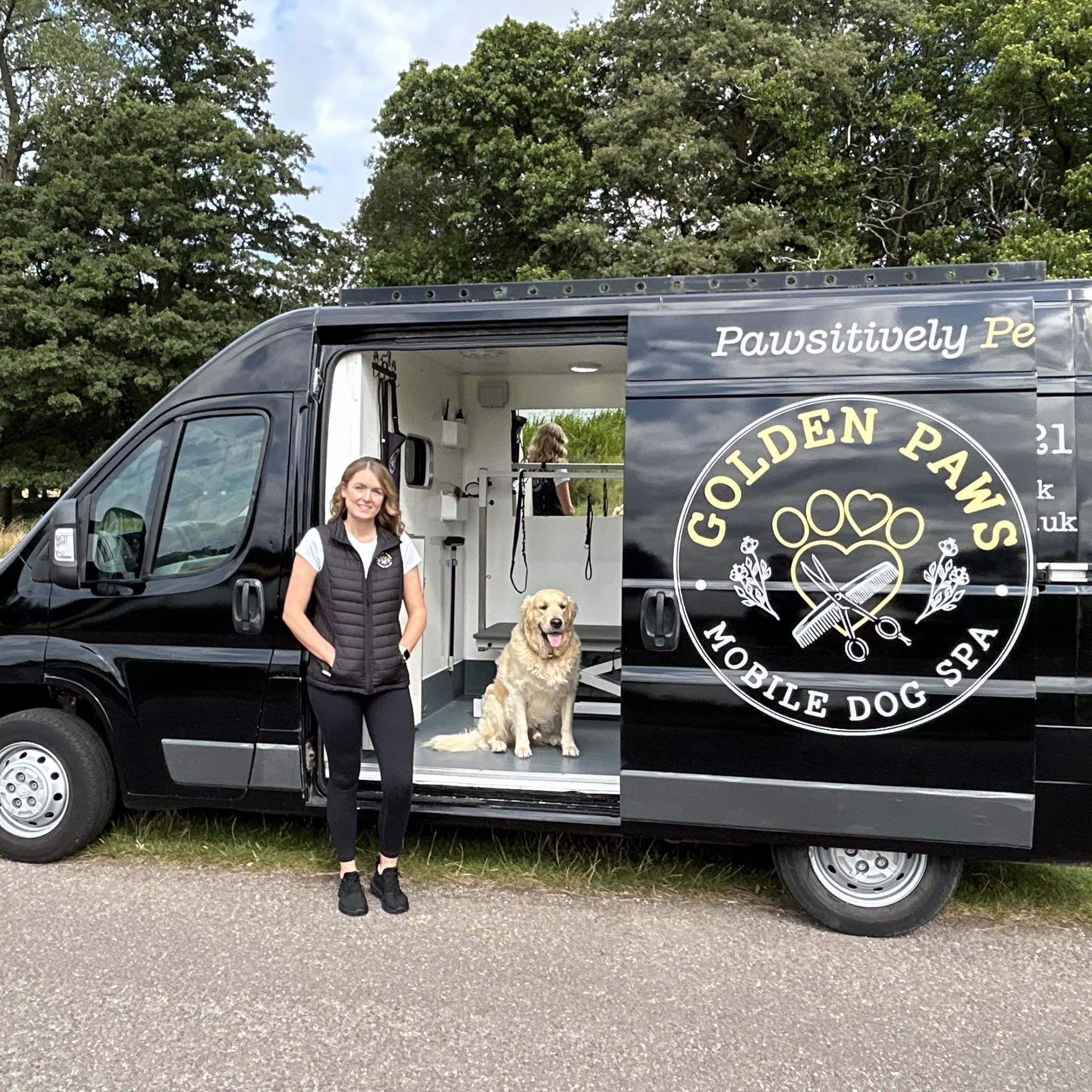 Visual Reference: Golden Paws Mobile Dog Spa