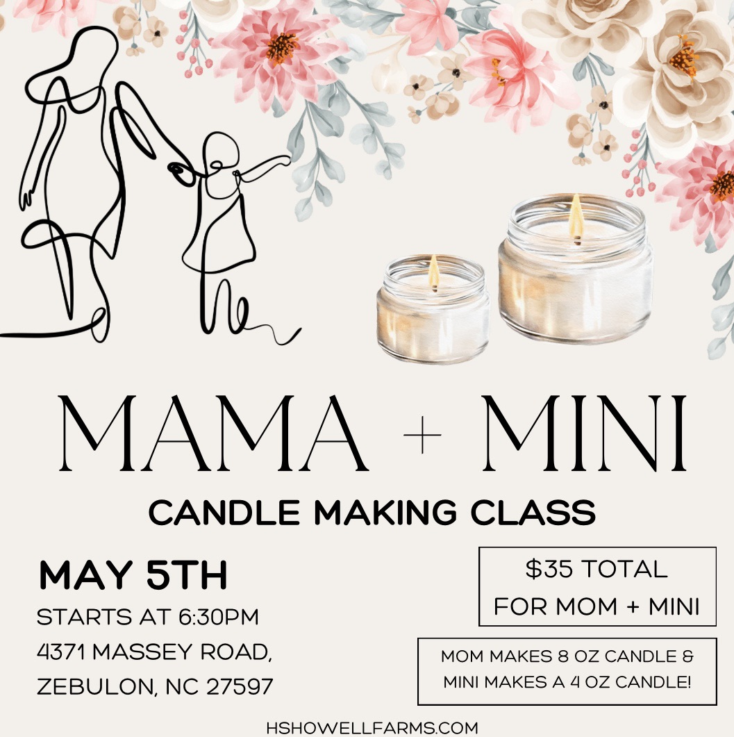 MAMA + MINI Candle Making Class by Shiplap & Sage - May 5th