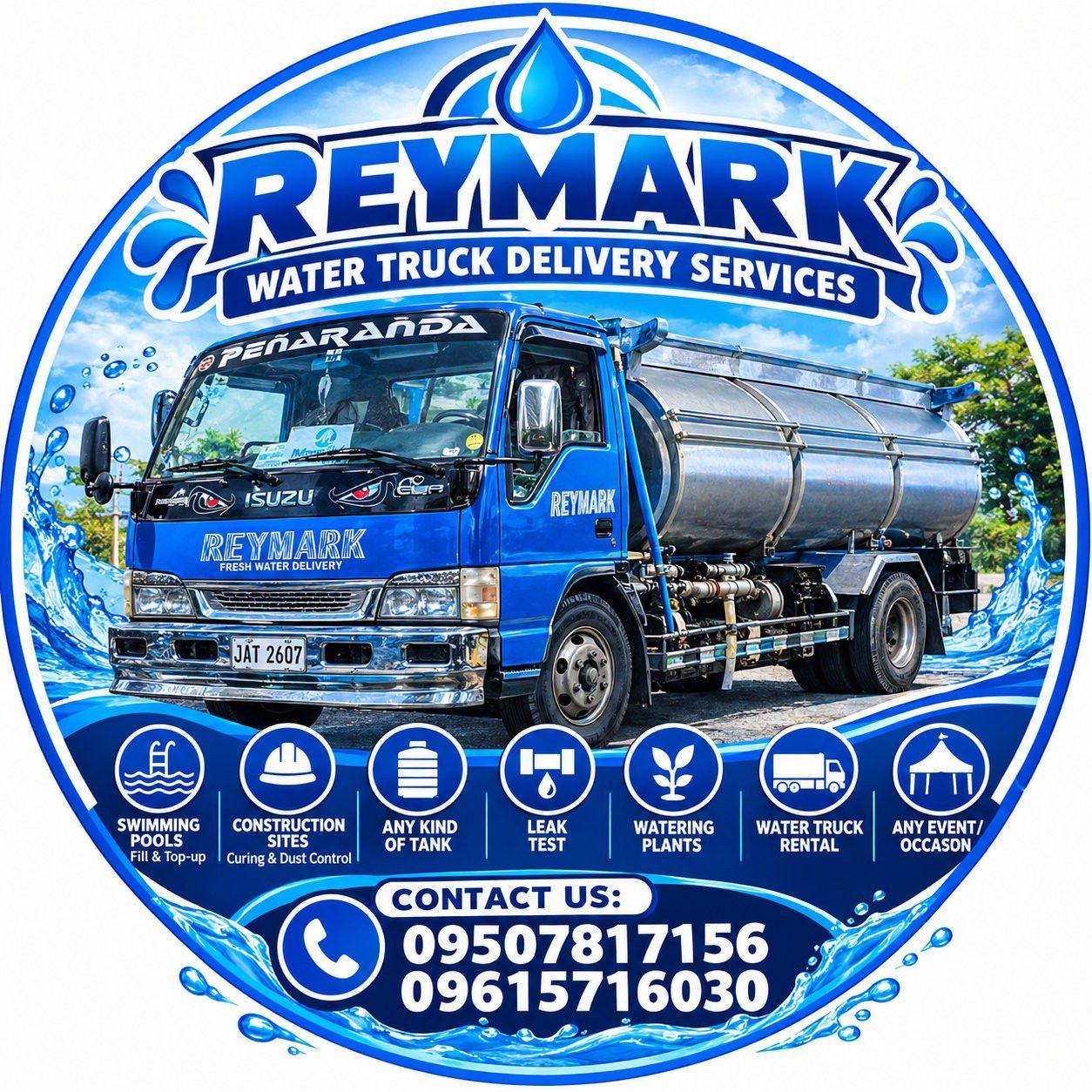 Reymark Water Truck Delivery Services | Las Piñas