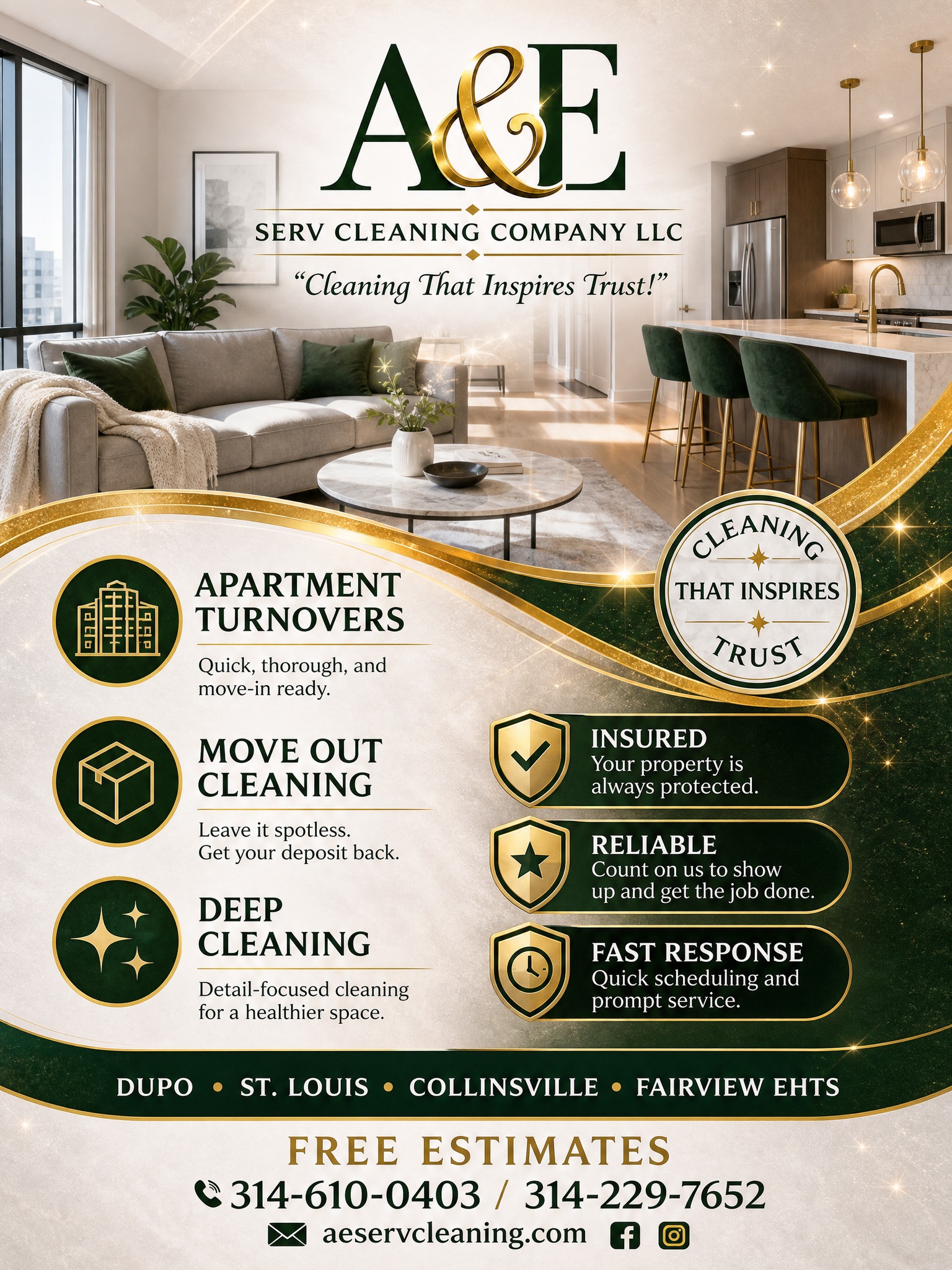 A&E Serv Cleaning Company LLC | Dupo IL
