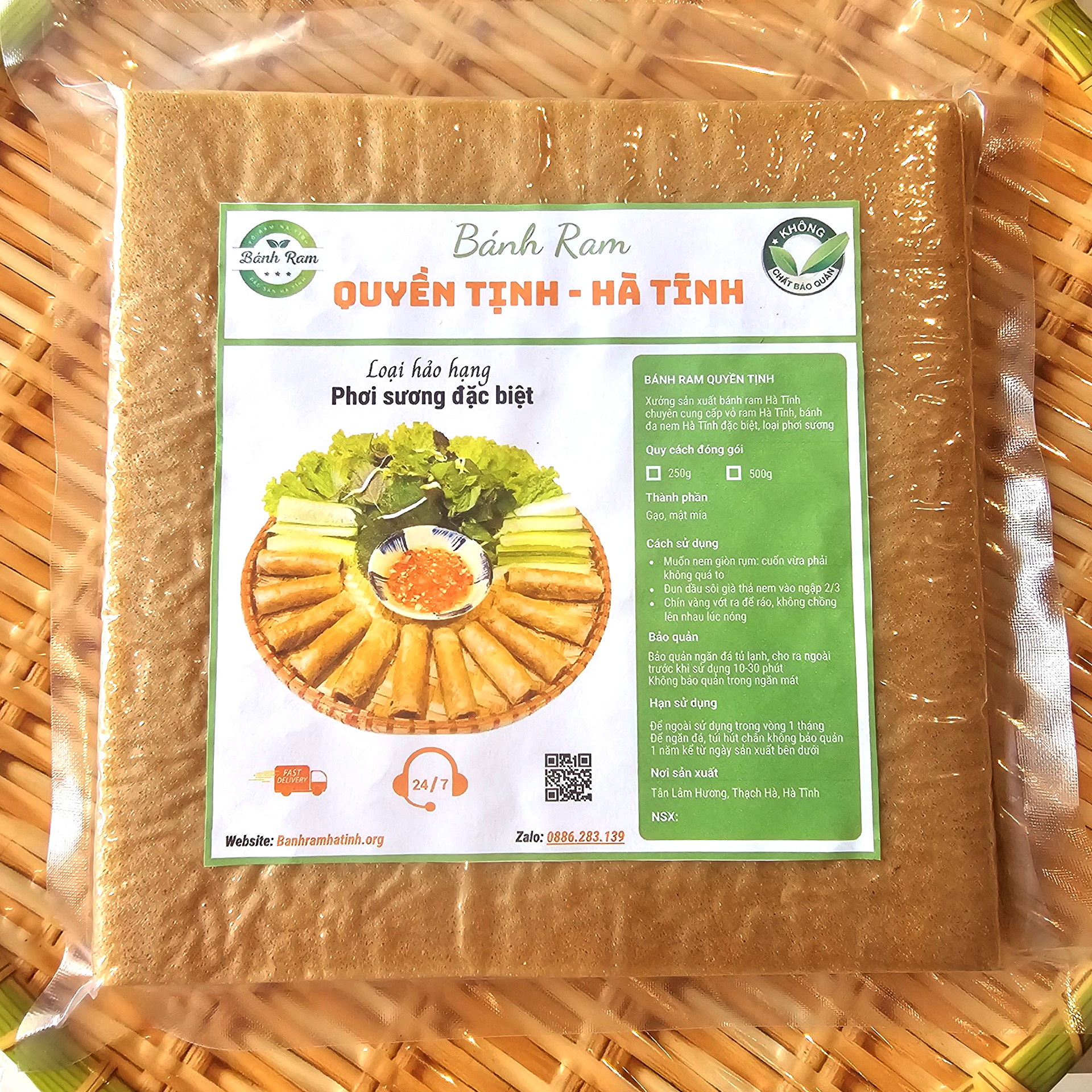 Bánh ram Hà Tĩnh tại Phú Thọ