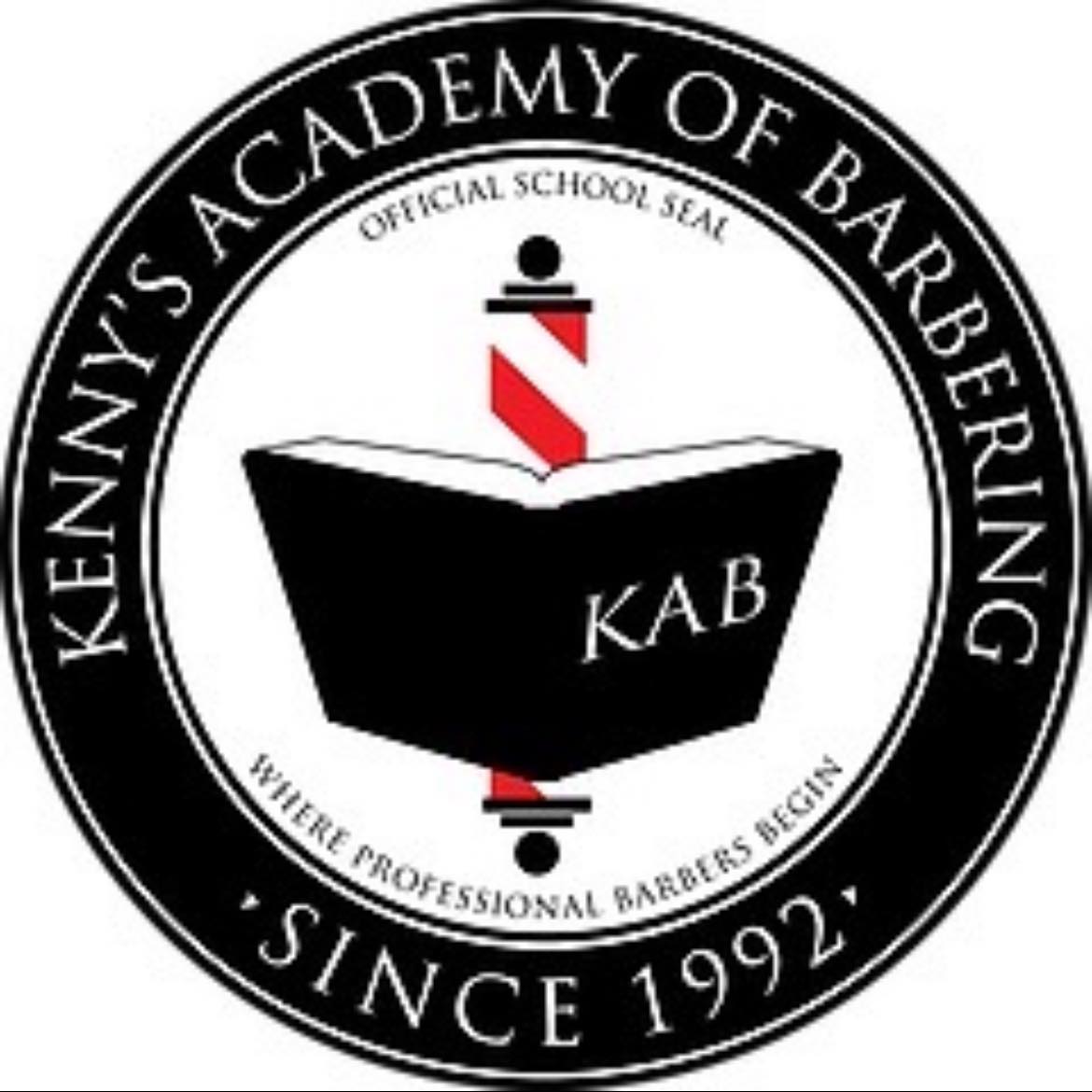 Kenny's Academy of Barbering logo