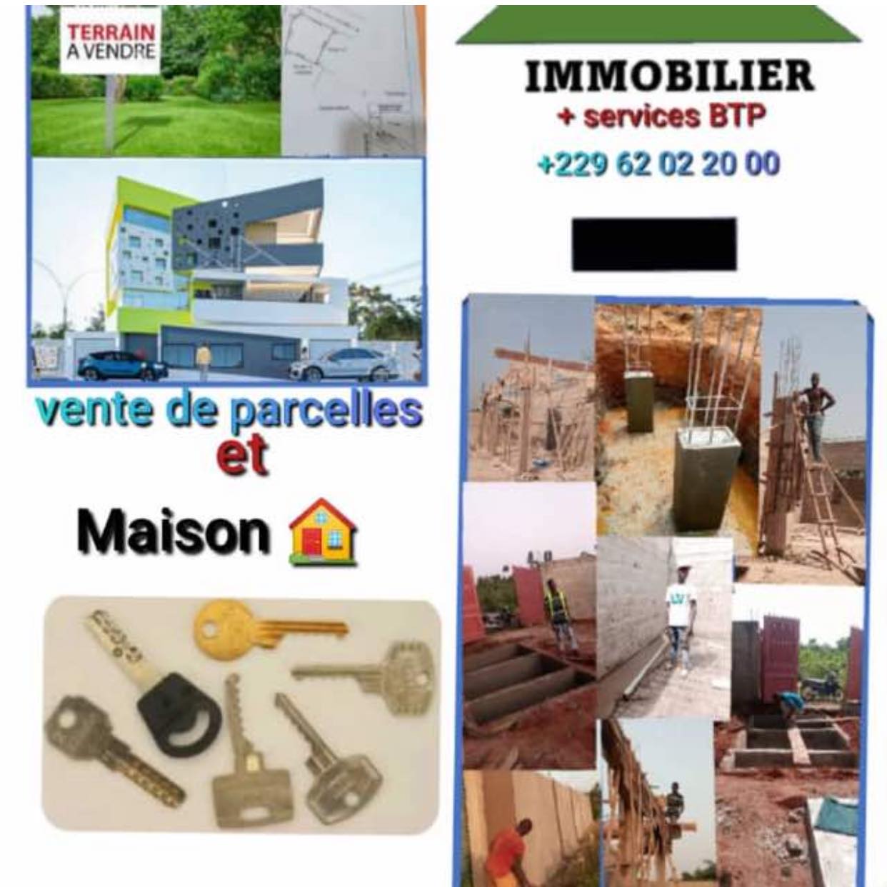 Immobilier +service BTP
