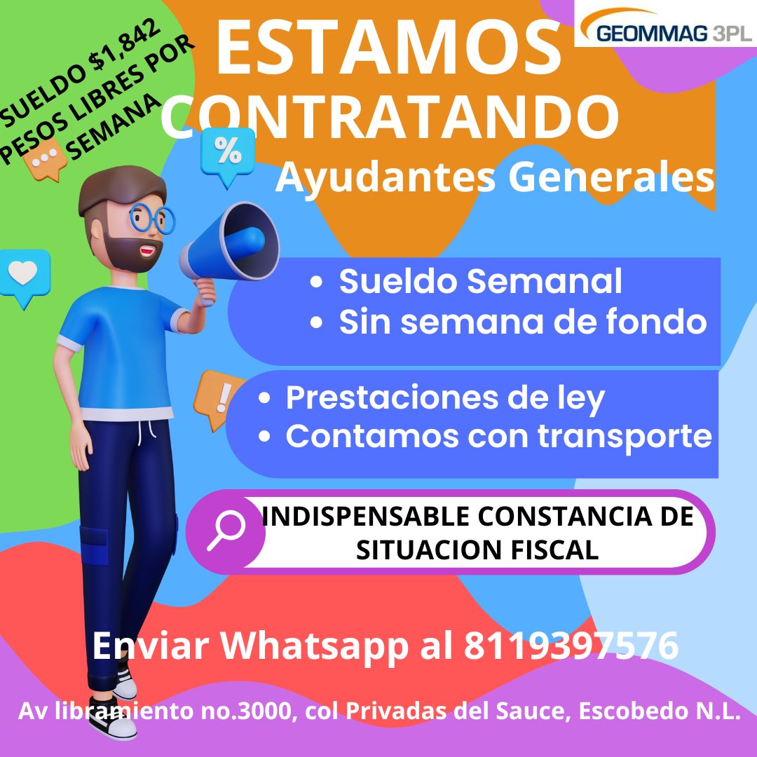 Vacantes Geommag | General Escobedo