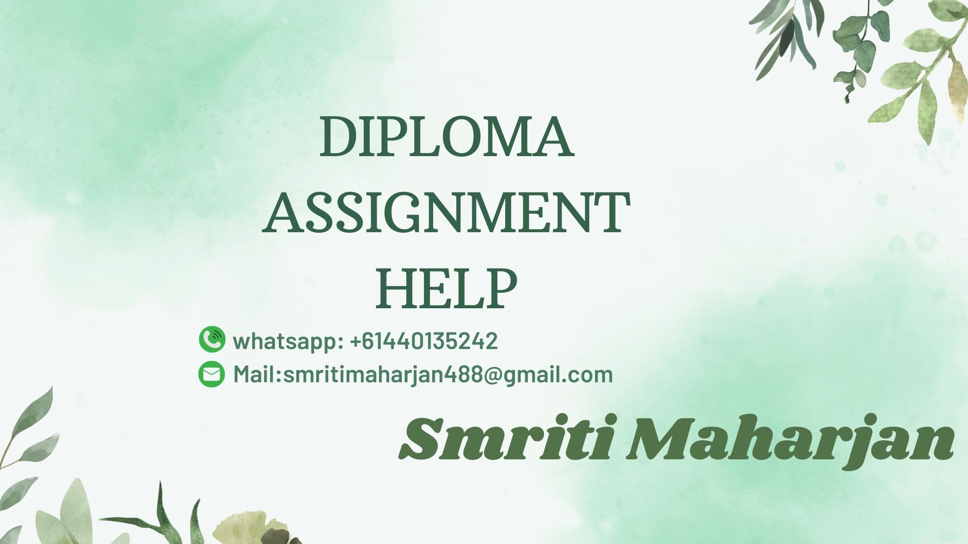 Diploma Assignment Help for University Student