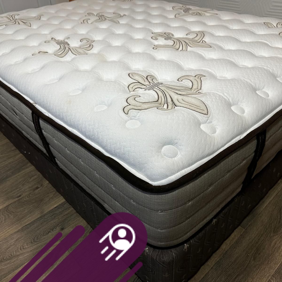 $120 • Twin size mattress with box springs Twin size mattress with box ...
