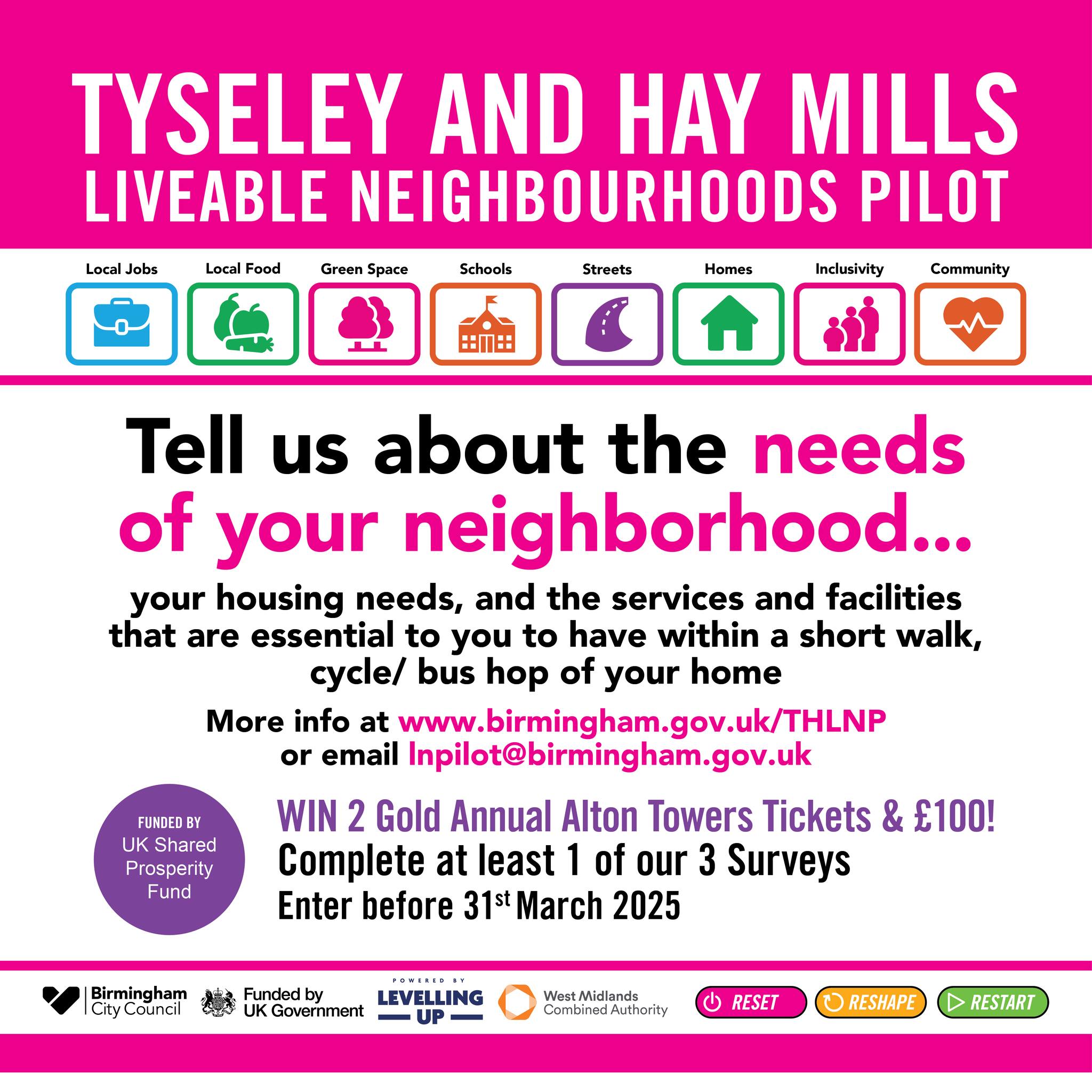 Liveable Neighbourhoods Pilot Tyseley and Haymills | Birmingham