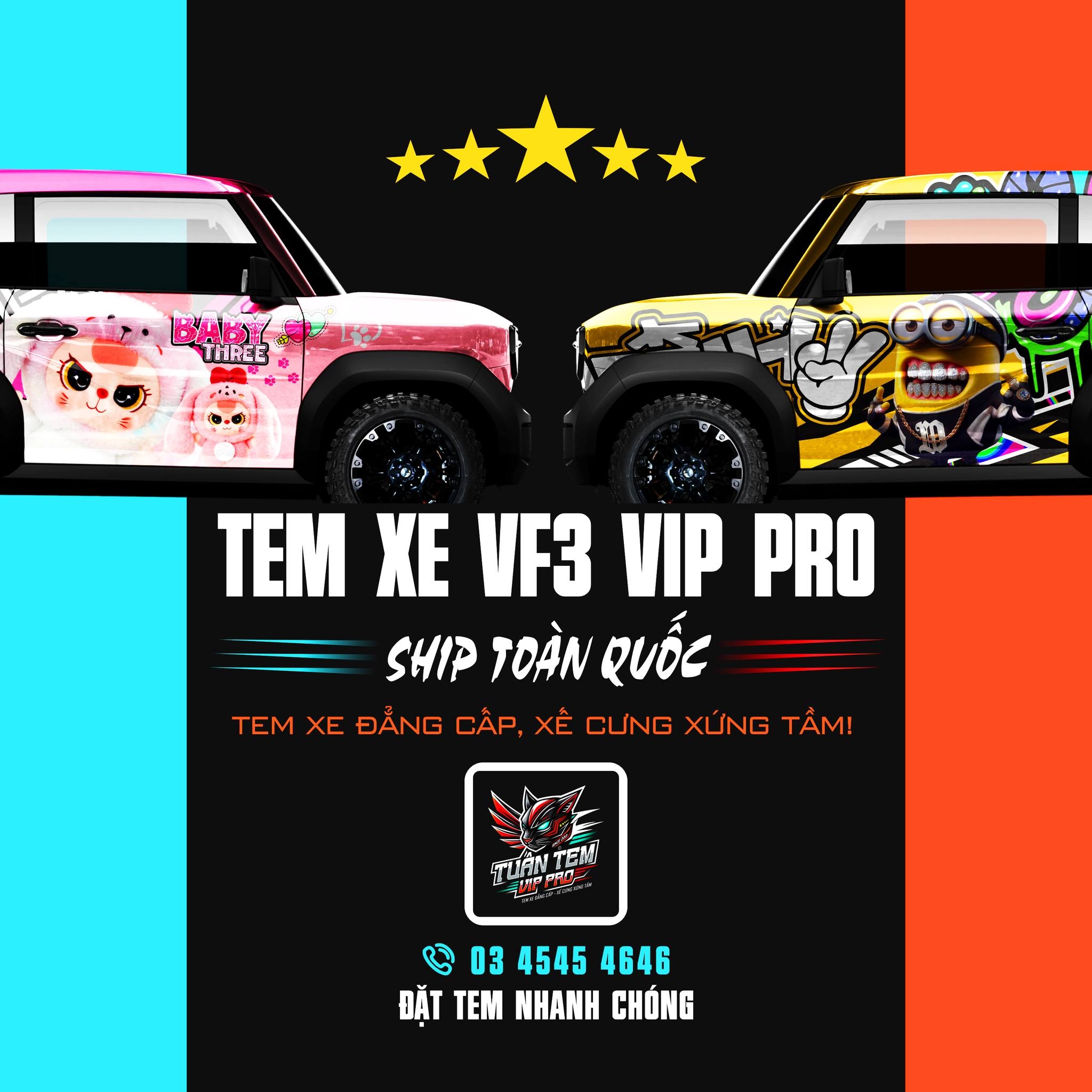Tem Xe VF3 Vip Pro - Ship Toàn Quốc | Ho Chi Minh City