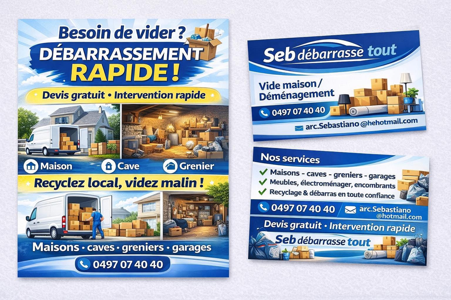Seb débarrasse tout