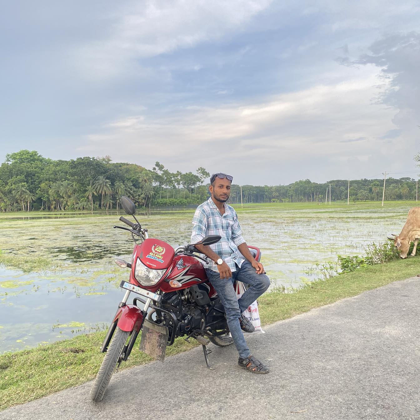 শিকারির জালে আটকা পড়েছে বড় সাইজের রুই মাছ #rain #fish #reelsviralシ