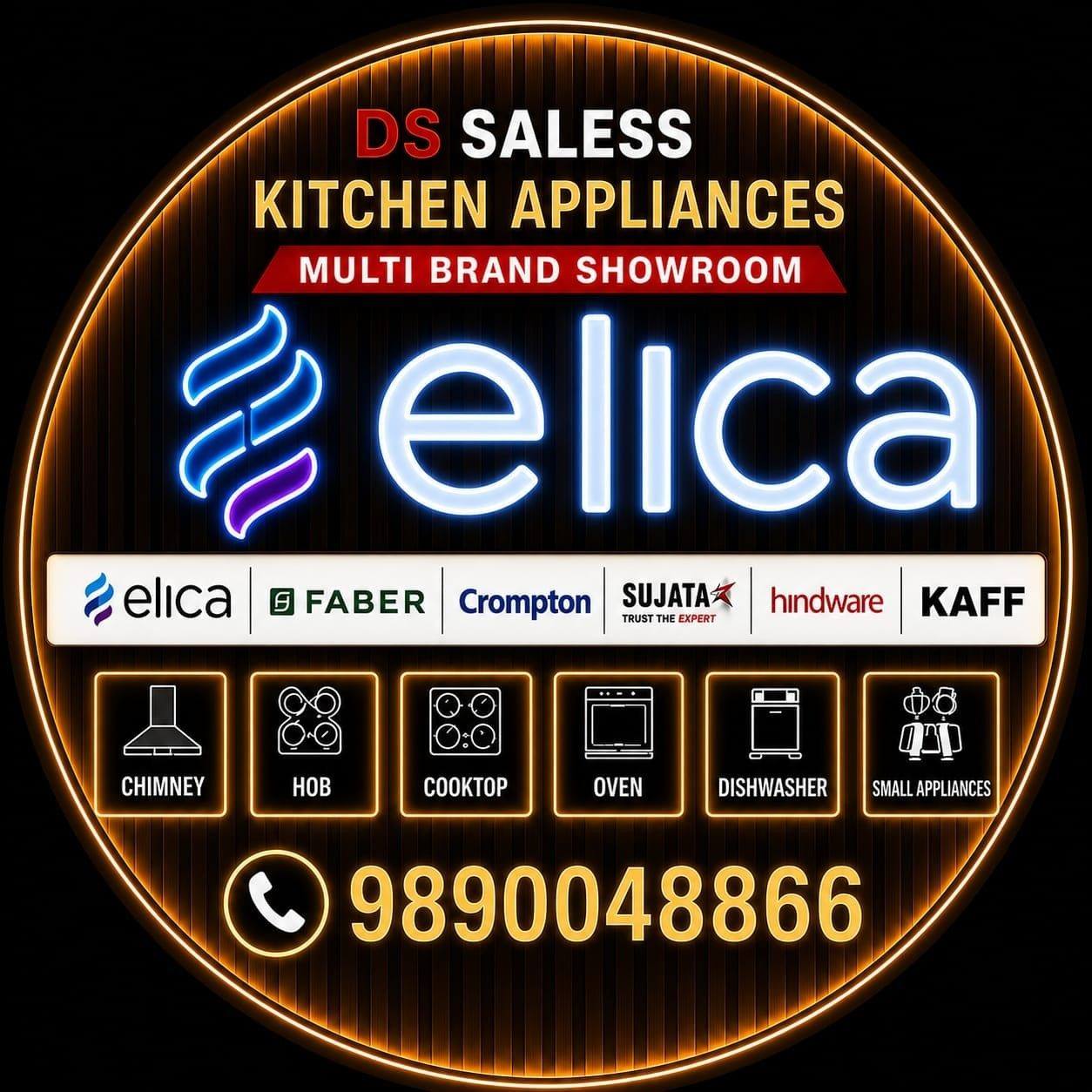 Crompton Kitchen chimney and kitchen equipment's