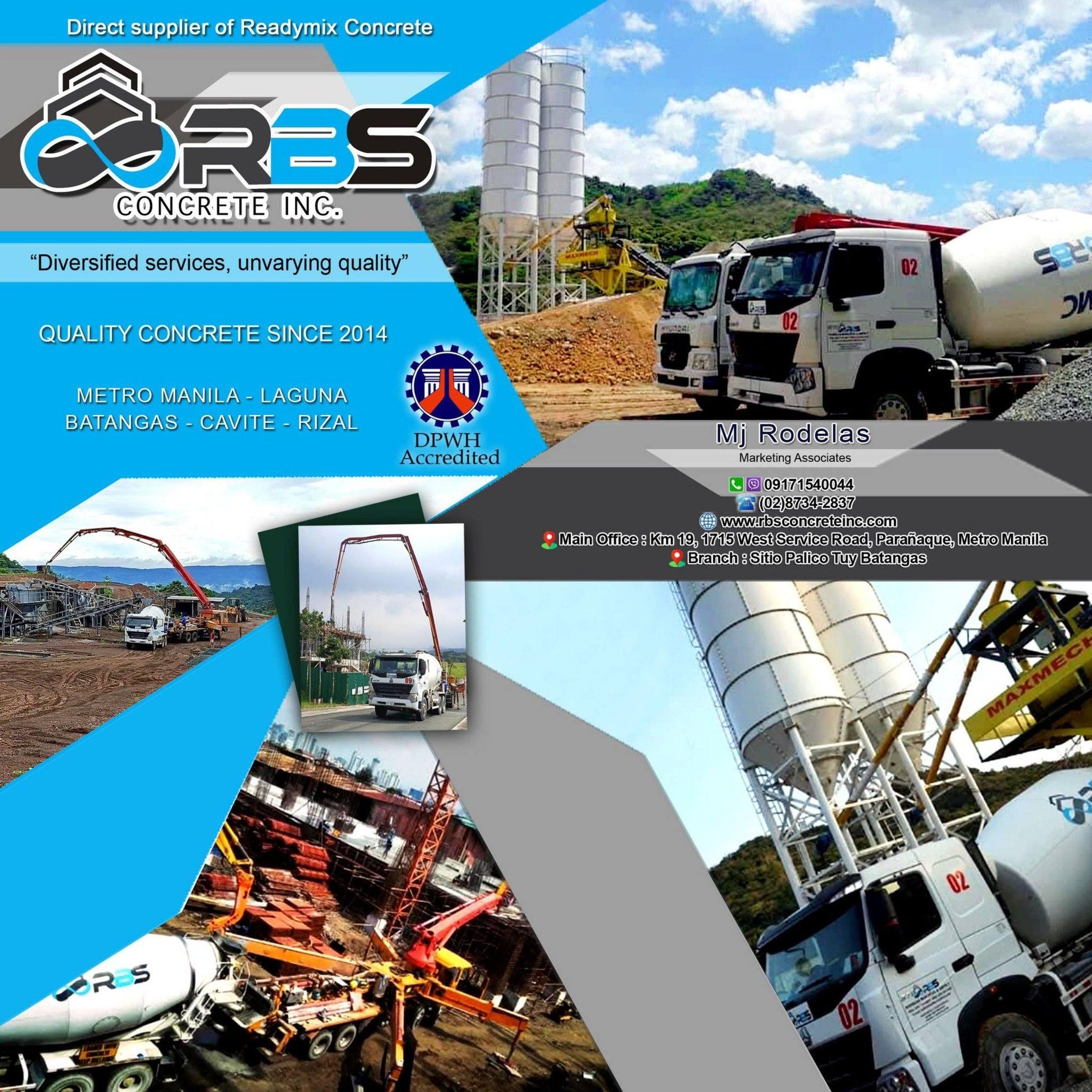 Ready Mix Concrete Supplier, Pumpcrete Rental | Parañaque