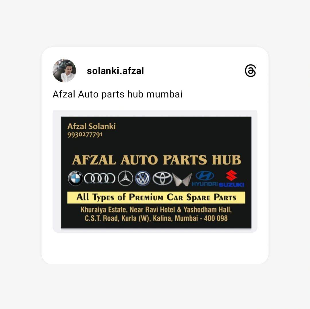 Afzal S hub auto parts mumbai | Mumbai