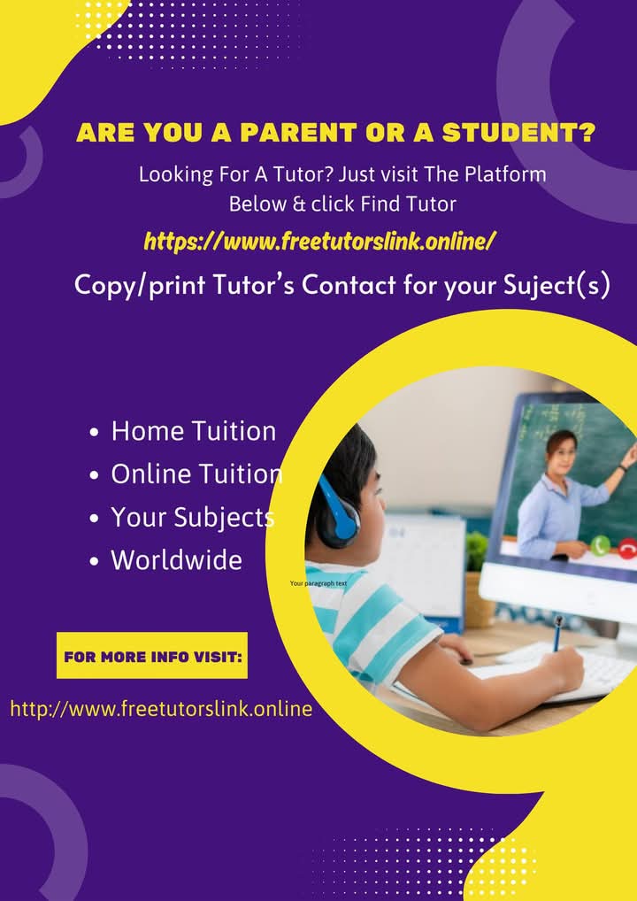 Free Tutors Link | Wah