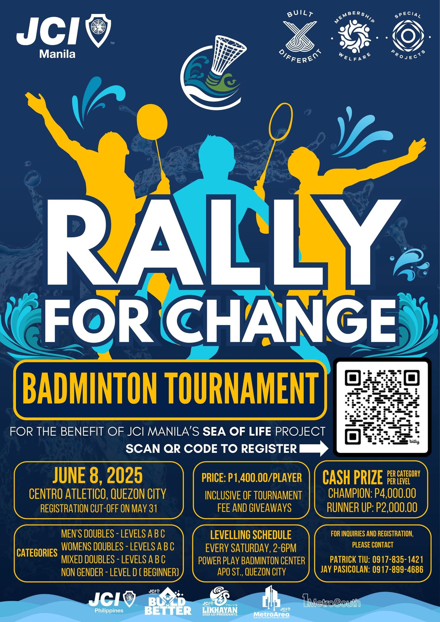 Rally for Change Badminton Tournament | Quezon City