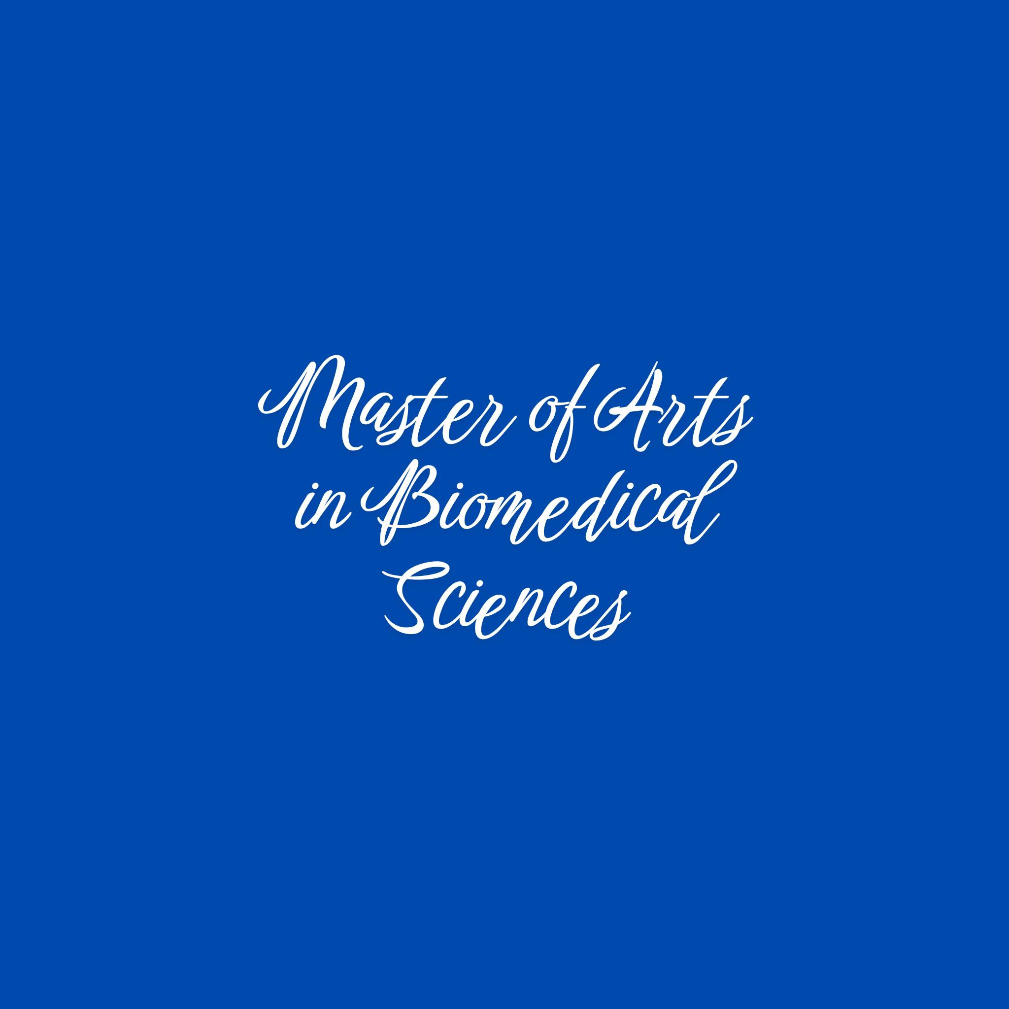 Master of Arts in Biomedical Sciences - Bluefield University and VCOM ...