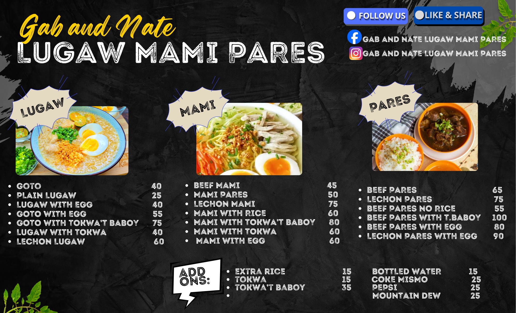 Gab and Nate Lugaw, Mami Pares | General Trias