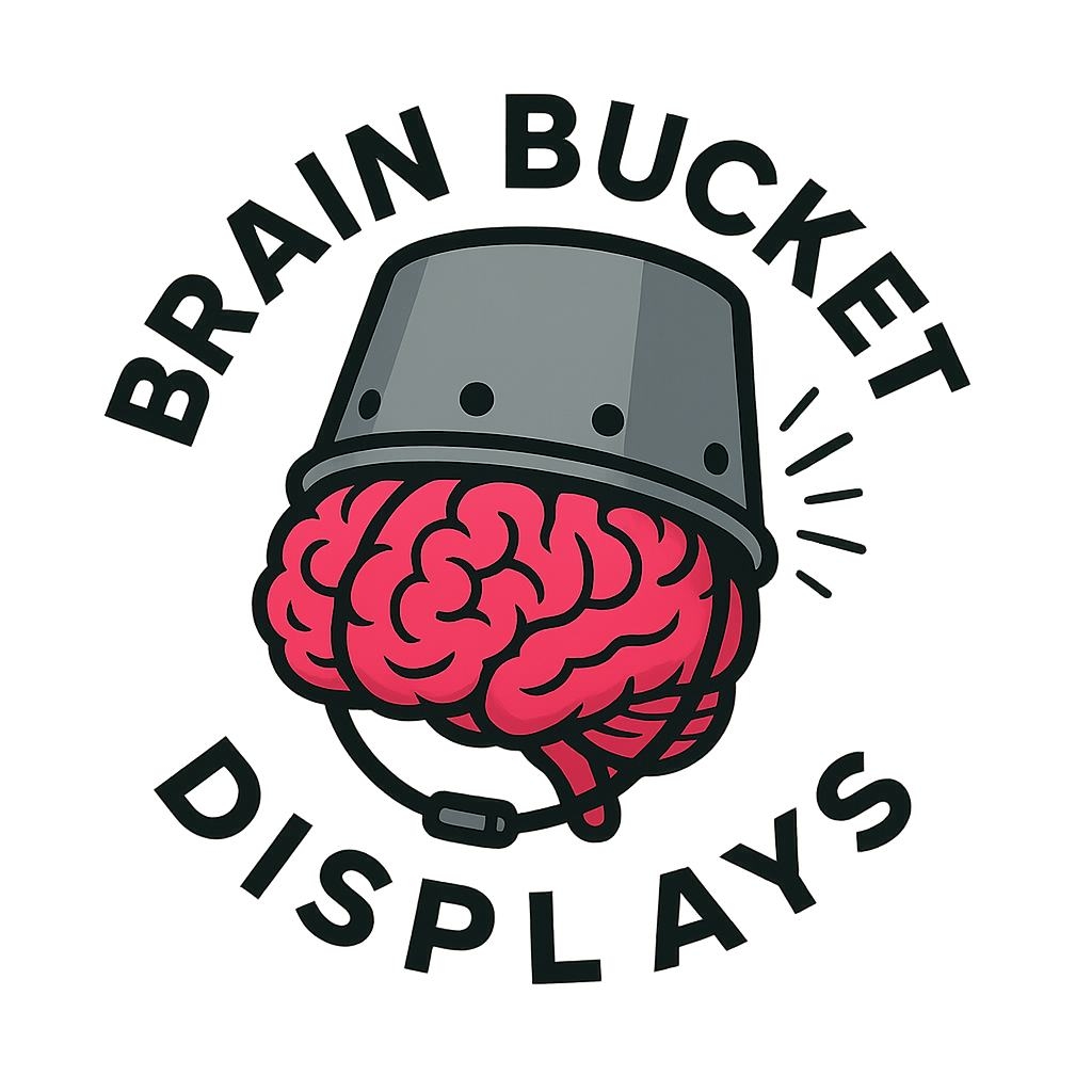 Brain Bucket Displays
