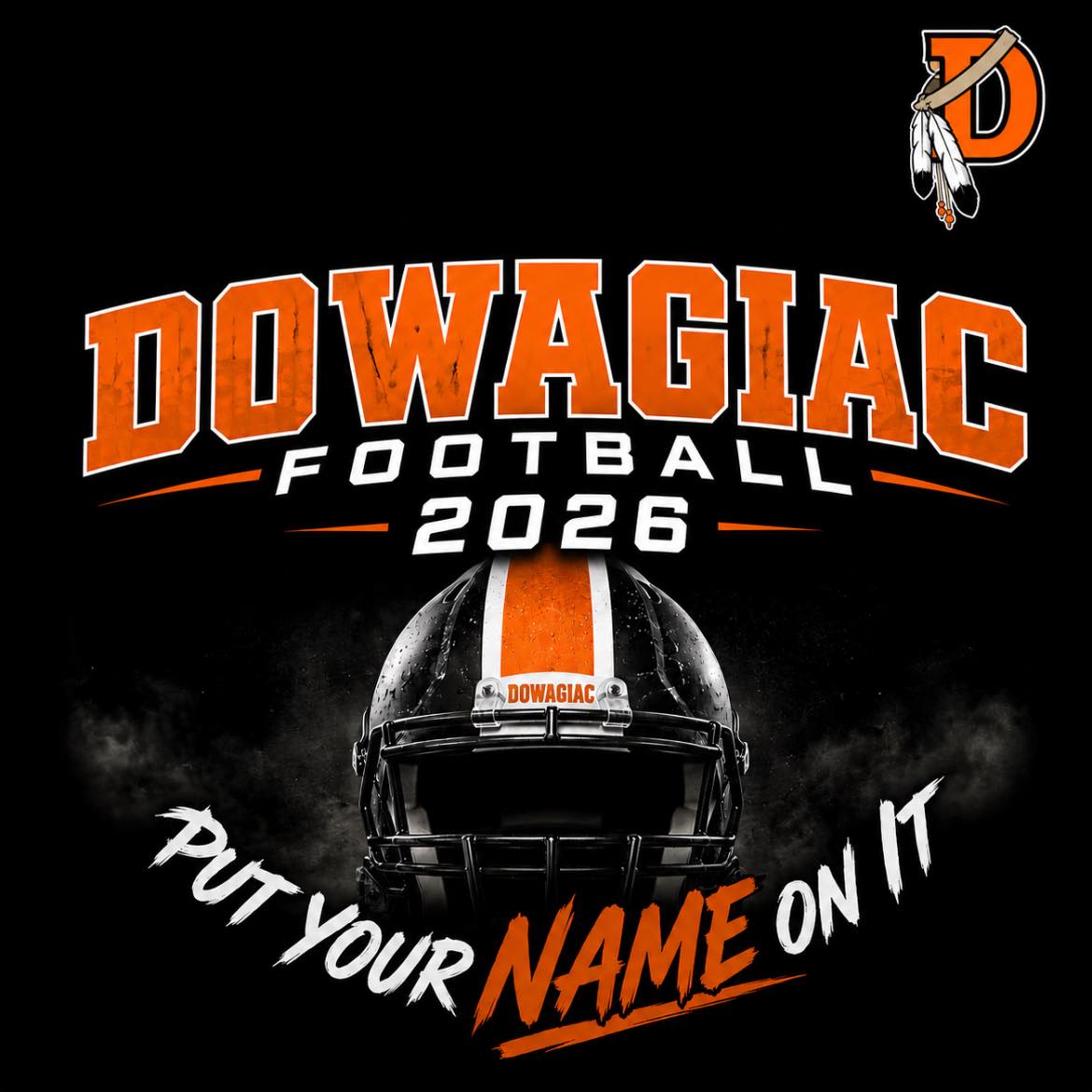 dowagiac football helmet Virginia Tech Hokies (Alternate 2) Mini Decorate your Cake with this Dowagiac Cheiftans themed Edible Cake Topper Image featuring their Football Logo Dowagiac Chieftains Football | Dowagiac