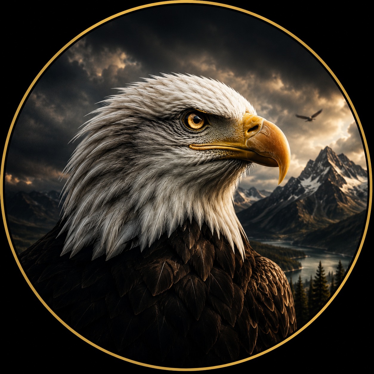 Animals World | A golden eagle soars between towering red-rock cliffs ...