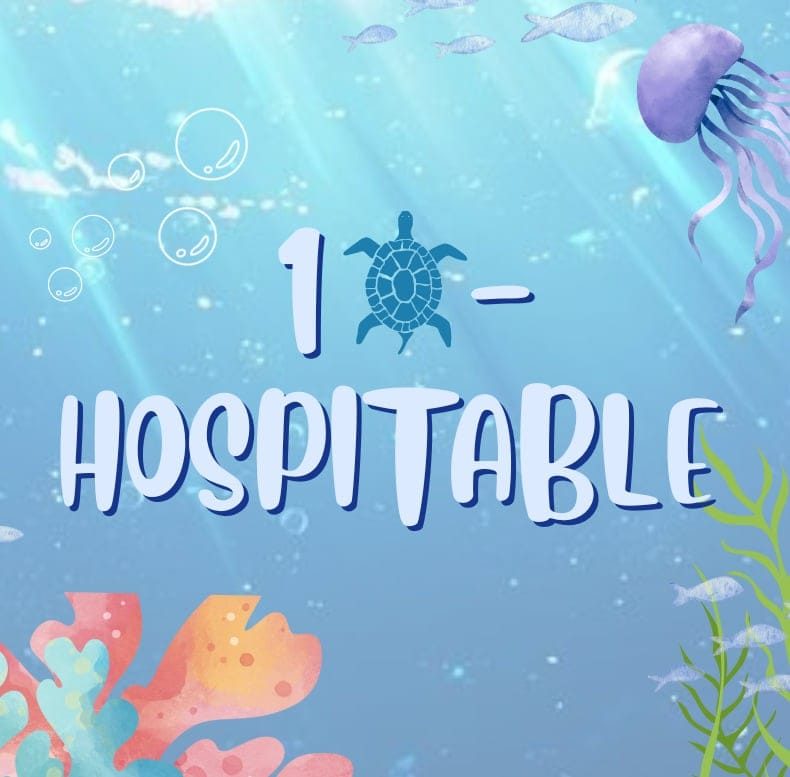 10 - Hospitable 𓏲 ๋࣭ ࣪𓆉
