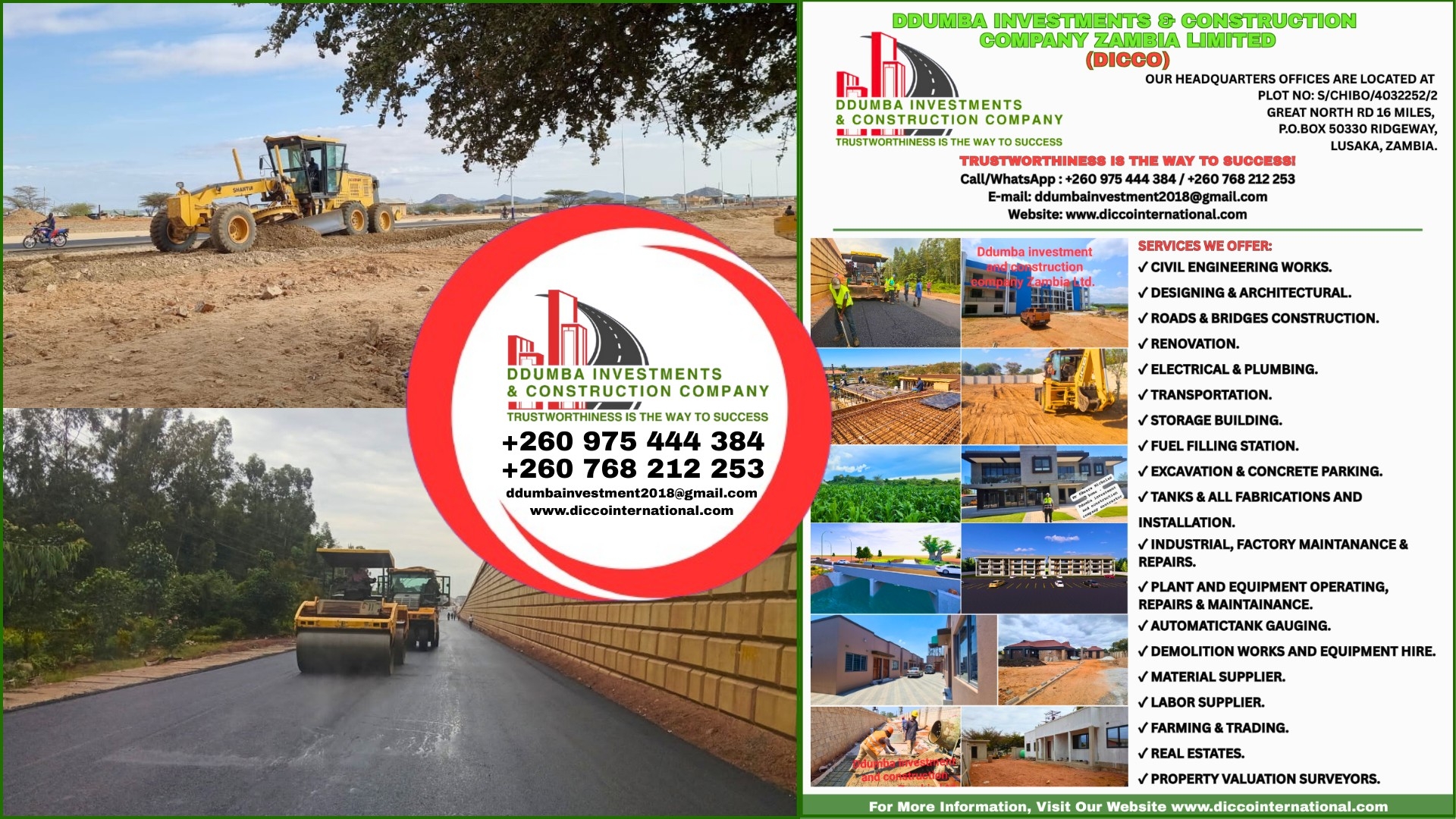 Ddumba Investments and Construction Company Zambia Limited | Lusaka