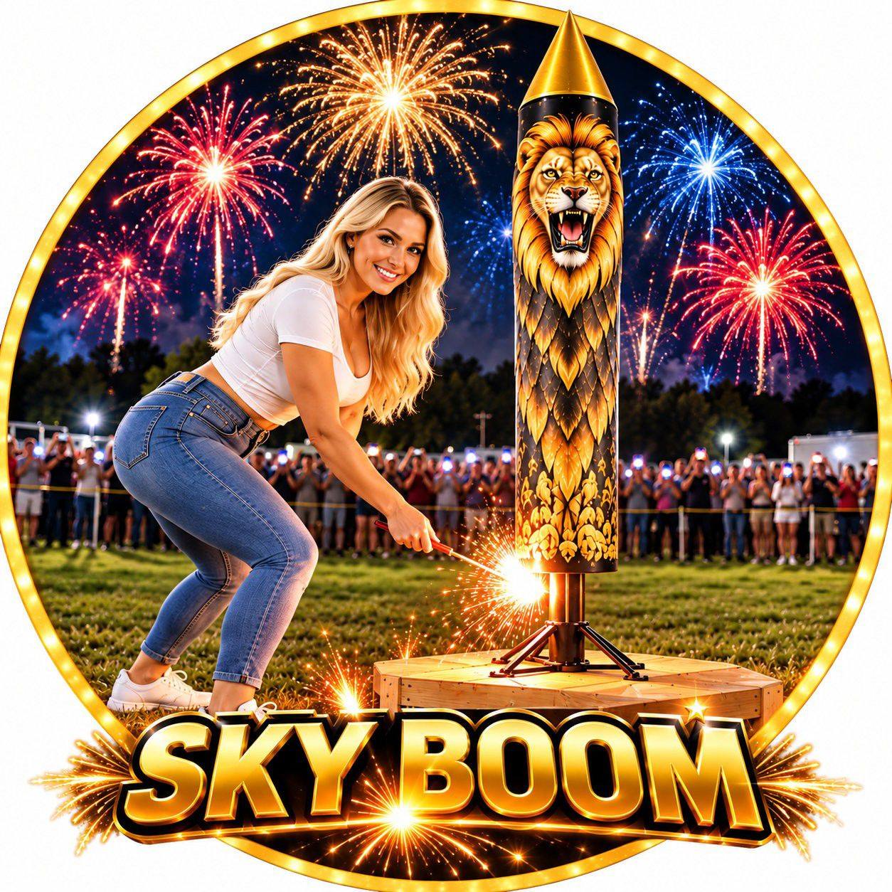 BOOOOM! This rocket exploded into a GIANT GOLDEN LION! 🔥 Wait for the ...