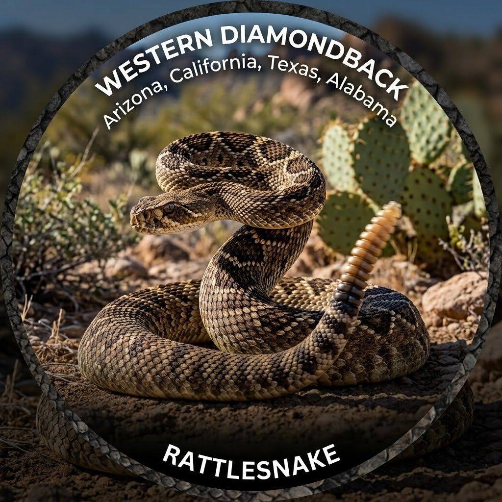 An encounter with an eastern diamondback rattlesnake, the largest ...