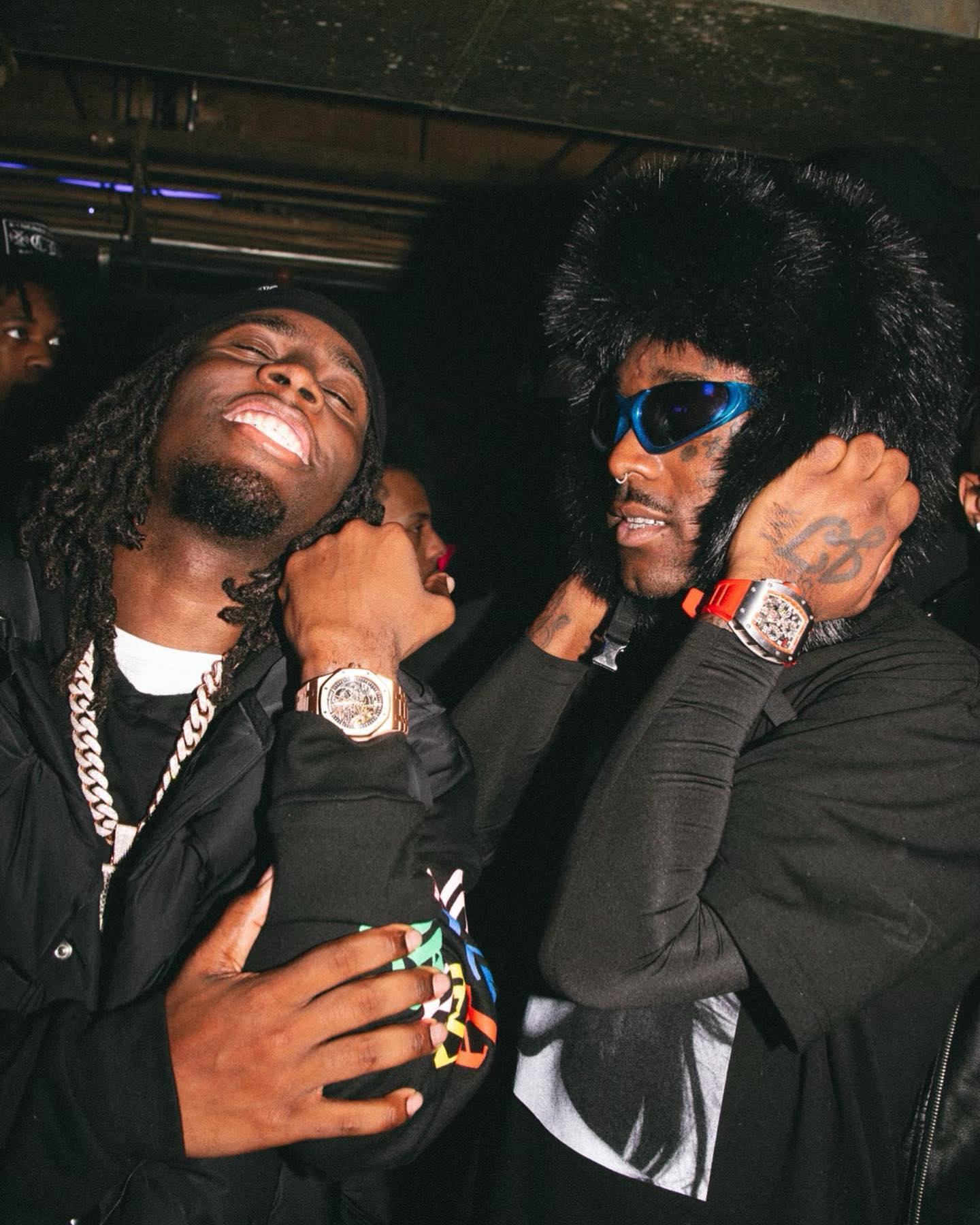 The moment Blueface reportedly heard his baby mama Nevaeh call someone ...